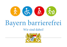 Logo zu Bayern Barrierefrei - Wir sind dabei